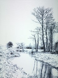 Eternal Landscape by Gail Troth - Original Painting on Box Canvas sized 30x40 inches. Available from Whitewall Galleries